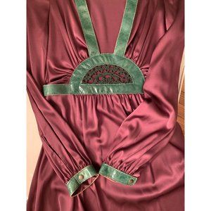 Ingwa Melero sunset cutout mini dress silk leather